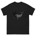 Kohola Whale Hawaiian t-shirt design on a Black unisex tee