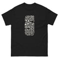 Half Sleeve Ocean Hawaiian t-shirt design on a Black unisex tee