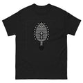 Leiomano Hawaiian t-shirt design on a Black unisex tee