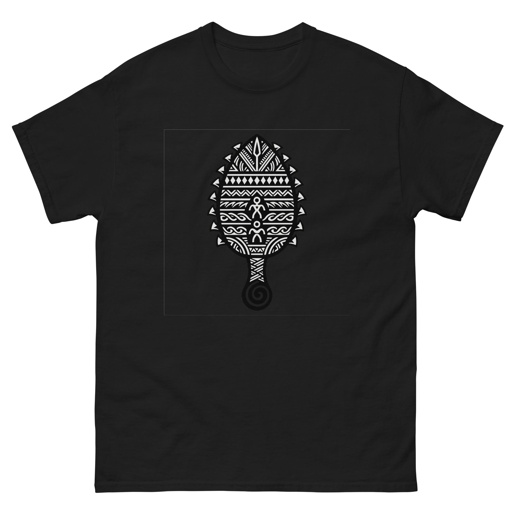 Leiomano Hawaiian t-shirt design on a Black unisex tee
