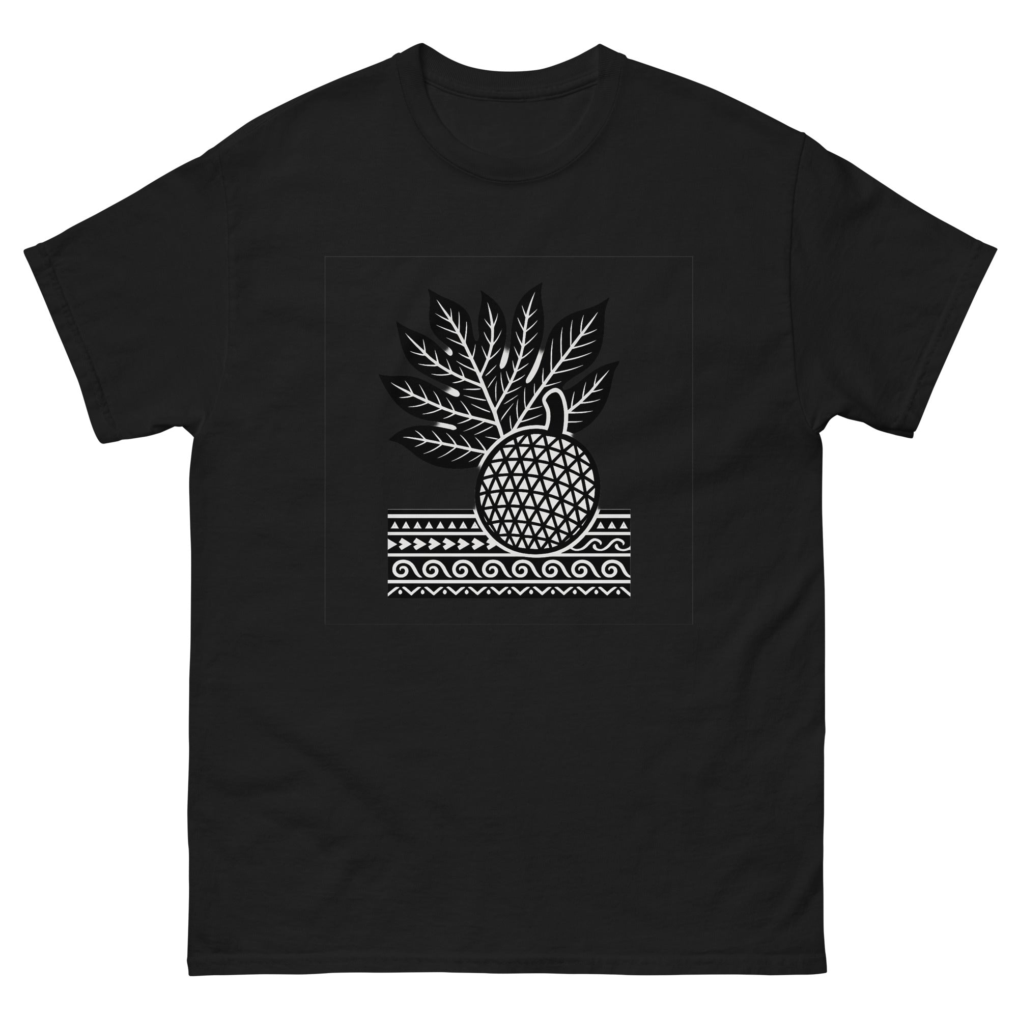 Ulu Breadfruit Hawaiian t-shirt design on a Black unisex tee