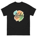 Aloha Spirit Type Hawaiian t-shirt design on a Black unisex tee