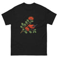 Ohia Lehua And Iiwi Hawaiian t-shirt design on a Black unisex tee
