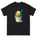 Shave Ice Hawaiian t-shirt design on a Black unisex tee
