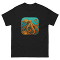Octopus On The Reef Hawaiian t-shirt design on a Black unisex tee