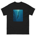 Free Diver Hawaiian t-shirt design on a Black unisex tee