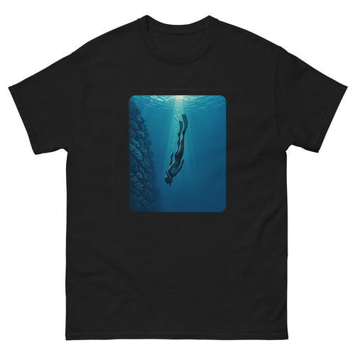 Free Diver Hawaiian t-shirt design on a unisex tee