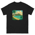 Diamond Head Vista Hawaiian t-shirt design on a Black unisex tee
