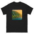 Na Pali Coast Hawaiian t-shirt design on a Black unisex tee
