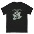 Crown Flower Hawaiian t-shirt design on a Black unisex tee