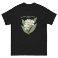 White Ginger Hawaiian t-shirt design on a Black unisex tee