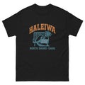 Haleiwa Hawaiian t-shirt design on a Black unisex tee