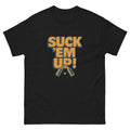 Suck Em Up Hawaiian t-shirt design on a Black unisex tee