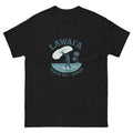 Throw Net Fishing Hawaiian t-shirt design on a Black unisex tee