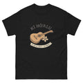 Slack Key Guitar Hawaiian t-shirt design on a Black unisex tee