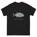 Ulua Hawaiian t-shirt design on a Black unisex tee