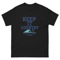 Keep It Country Hawaiian t-shirt design on a Black unisex tee