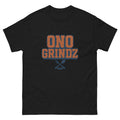 Ono Grindz Hawaiian t-shirt design on a Black unisex tee