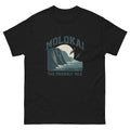 Molokai Hawaiian t-shirt design on a Black unisex tee