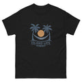 Hammock Hawaiian t-shirt design on a Black unisex tee