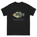Humuhumu Fish Hawaiian t-shirt design on a Black unisex tee