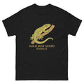 Hawaiian Gecko Hawaiian t-shirt design on a Black unisex tee