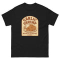 Garlic Shrimp Truck Hawaiian t-shirt design on a Black unisex tee