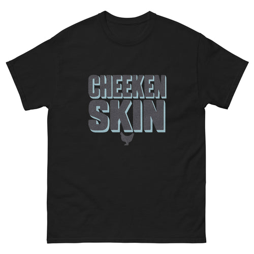 Cheeken Skin Hawaiian t-shirt design on a unisex tee
