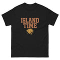 Island Time Hawaiian t-shirt design on a Black unisex tee
