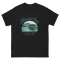 Hanalei Bay Hawaiian t-shirt design on a Black unisex tee