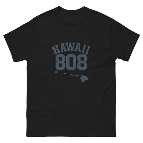 808 Islands Hawaiian t-shirt design on a Black unisex tee