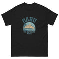 Oahu Hawaiian t-shirt design on a Black unisex tee