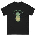 Pineapple Hawaiian t-shirt design on a Black unisex tee