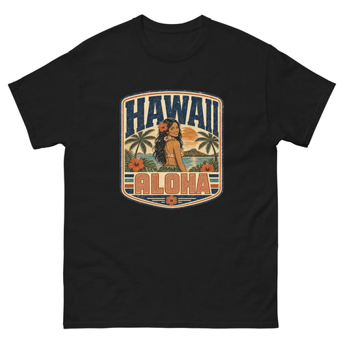Coconut Girl Vibes Hawaiian t-shirt design on a unisex tee