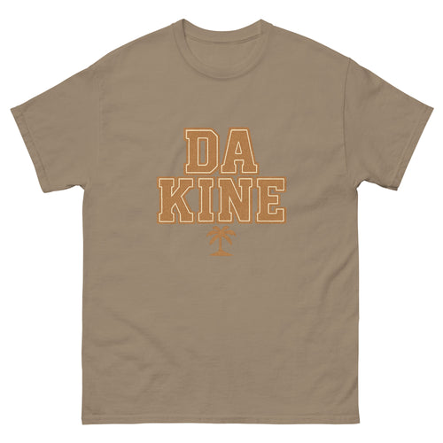 Da Kine Hawaiian t-shirt design on a Brown Savana unisex tee