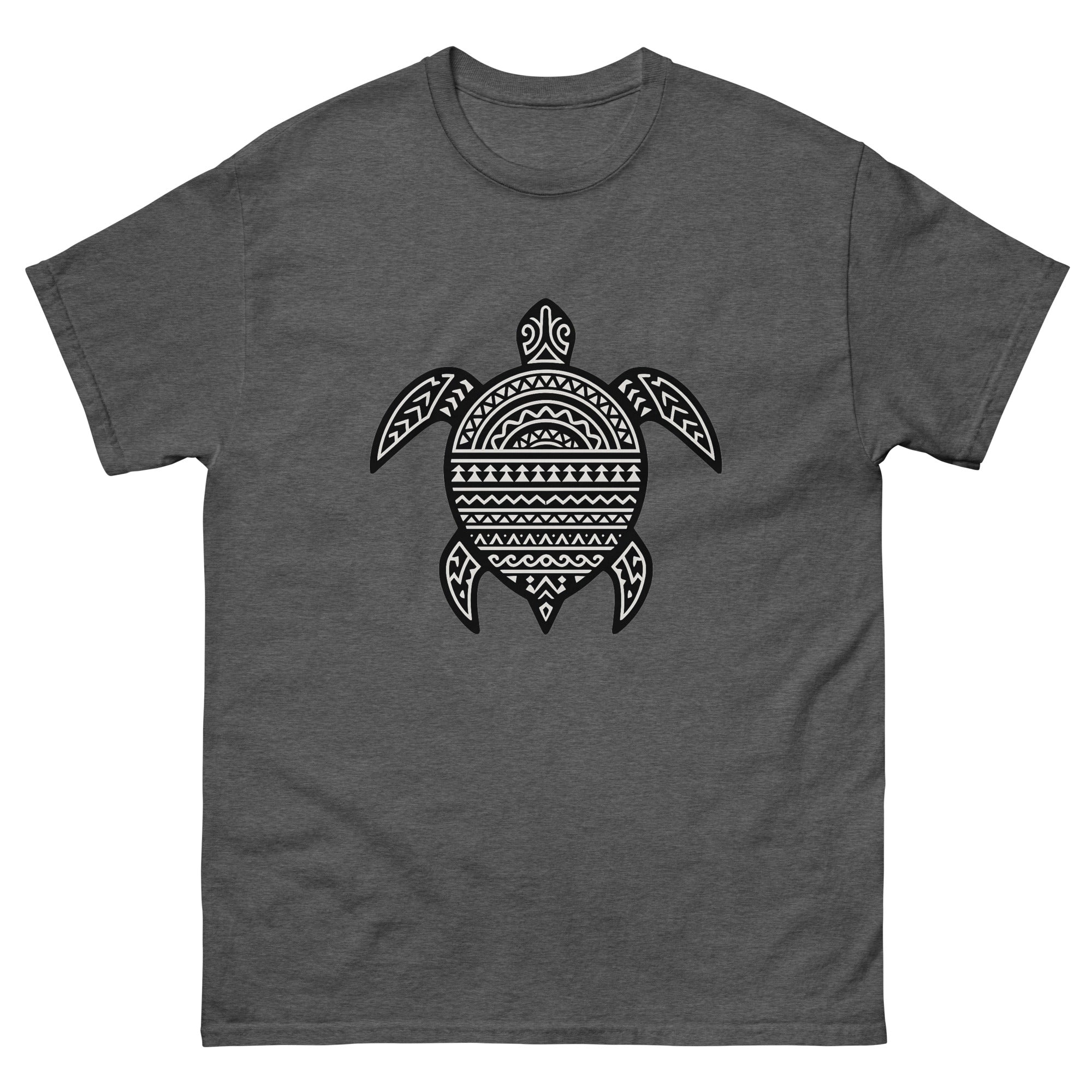 Honu Kakau Hawaiian t-shirt design on a Dark Heather unisex tee