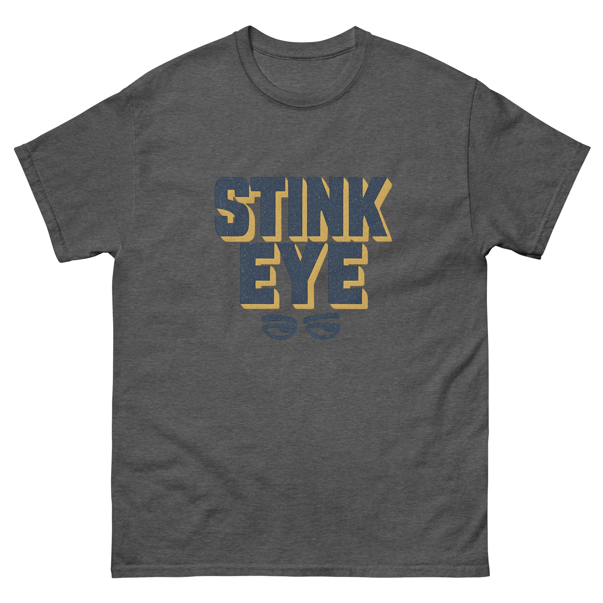 Stink Eye Hawaiian t-shirt design on a Dark Heather unisex tee