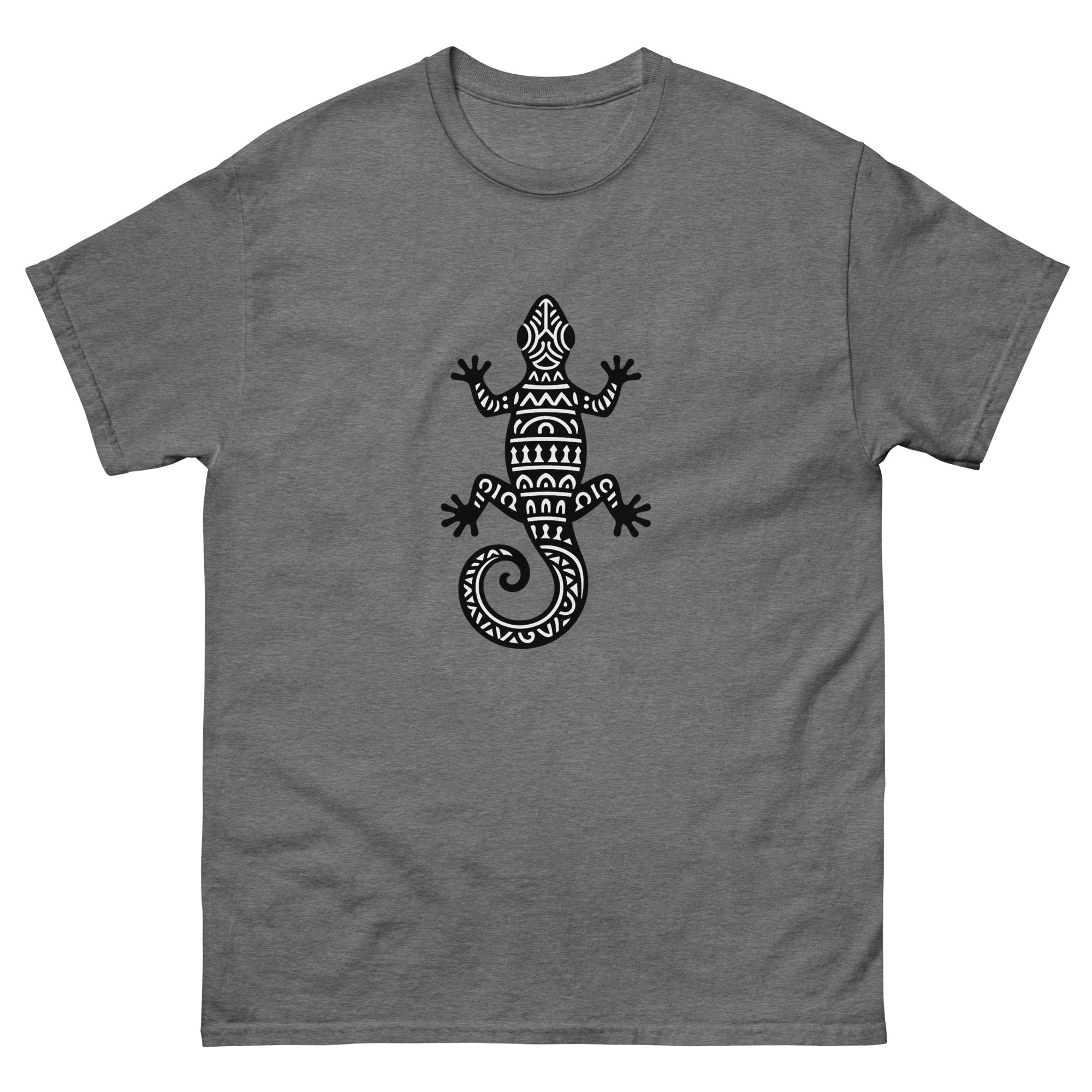 Moo Kakau Hawaiian t-shirt design on a Graphite Heather unisex tee