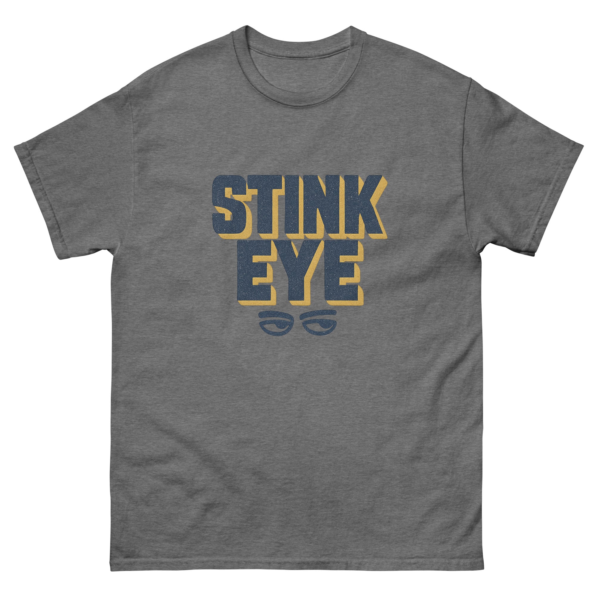 Stink Eye Hawaiian t-shirt design on a Graphite Heather unisex tee