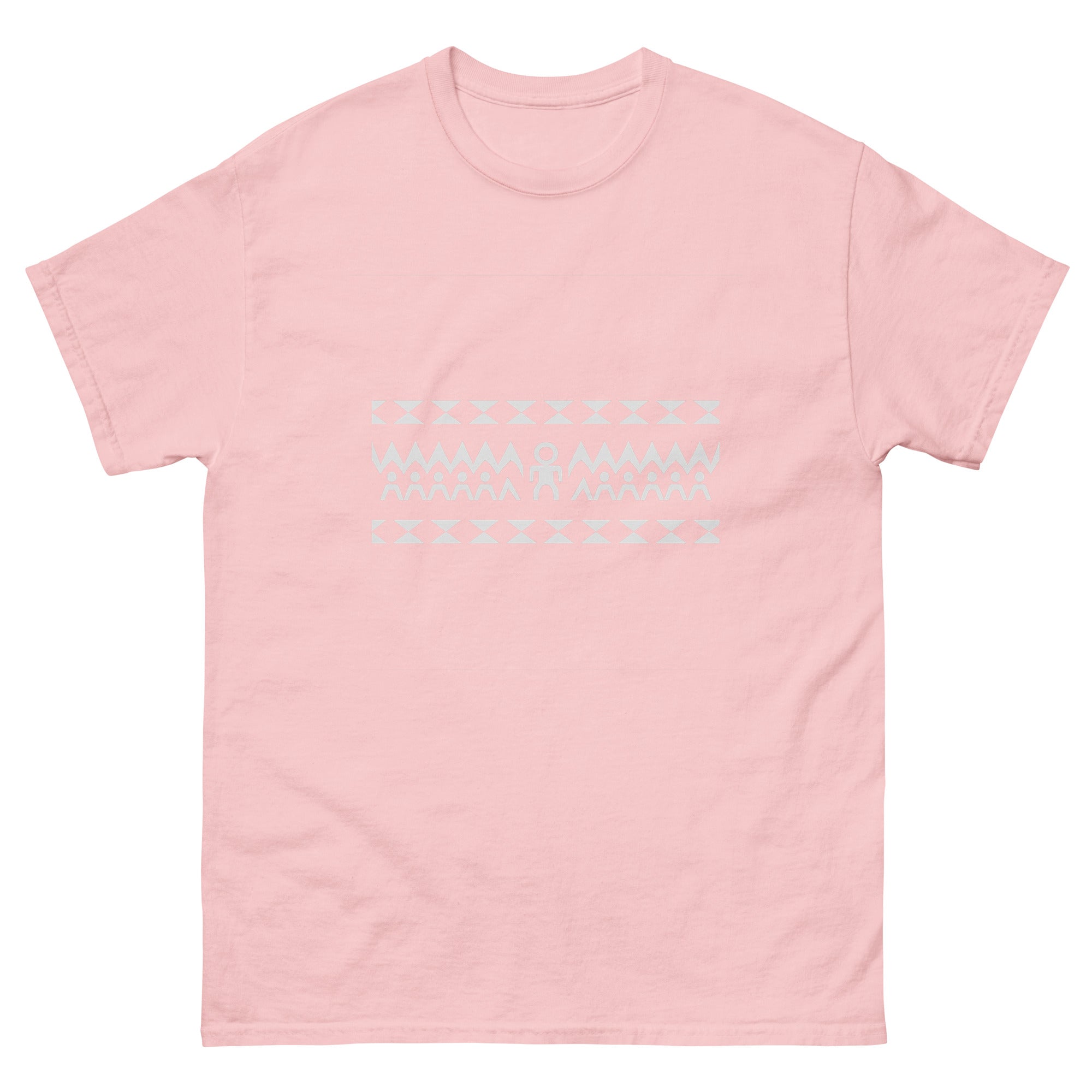 Enata Circle 2x Hawaiian t-shirt design on a Light Pink unisex tee