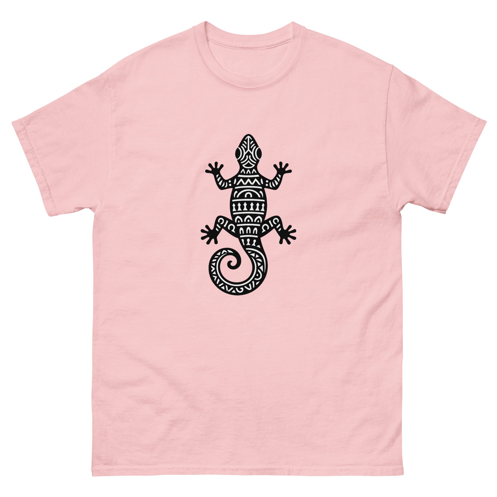 Moo Kakau Hawaiian t-shirt design on a Light Pink unisex tee