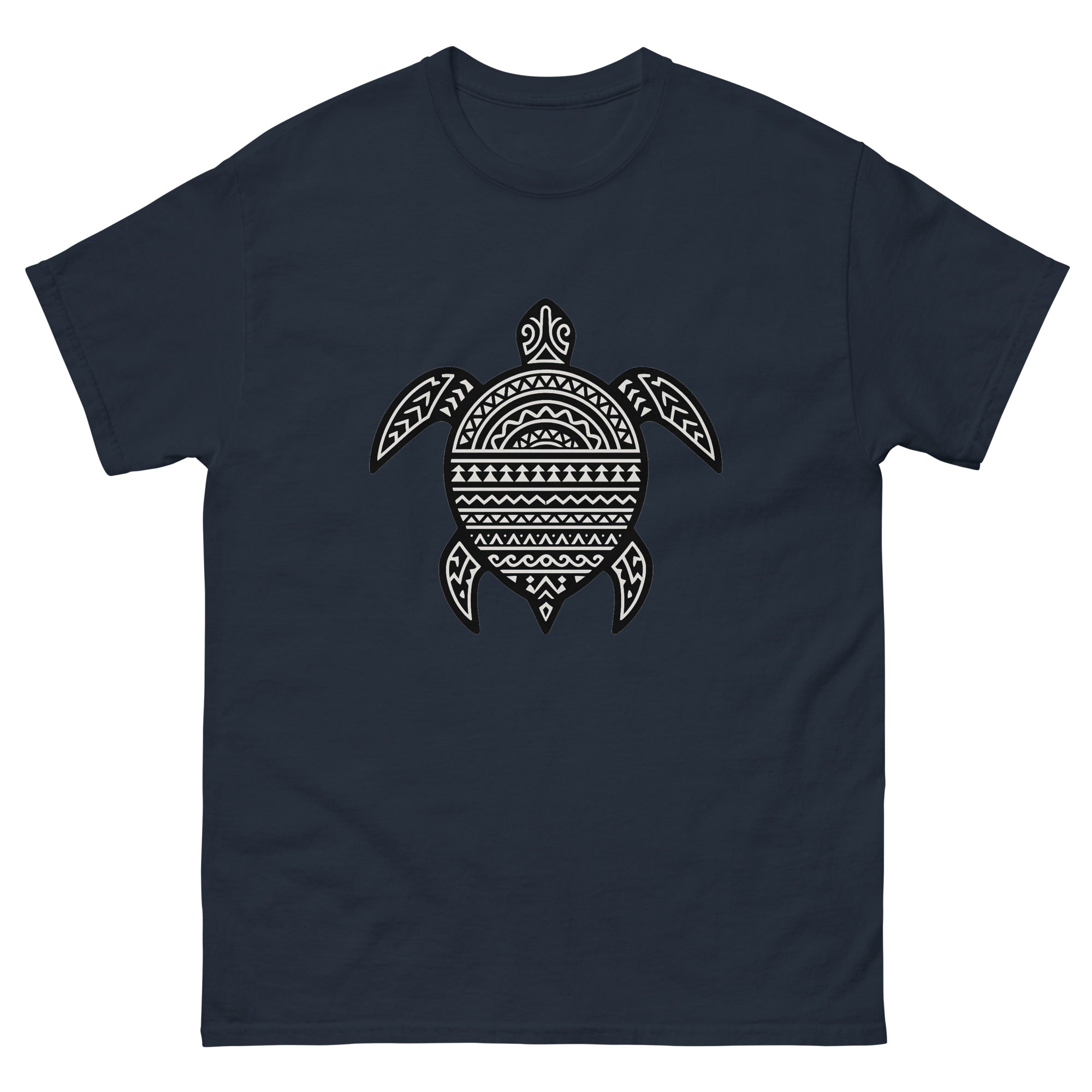 Honu Kakau Hawaiian t-shirt design on a Navy unisex tee