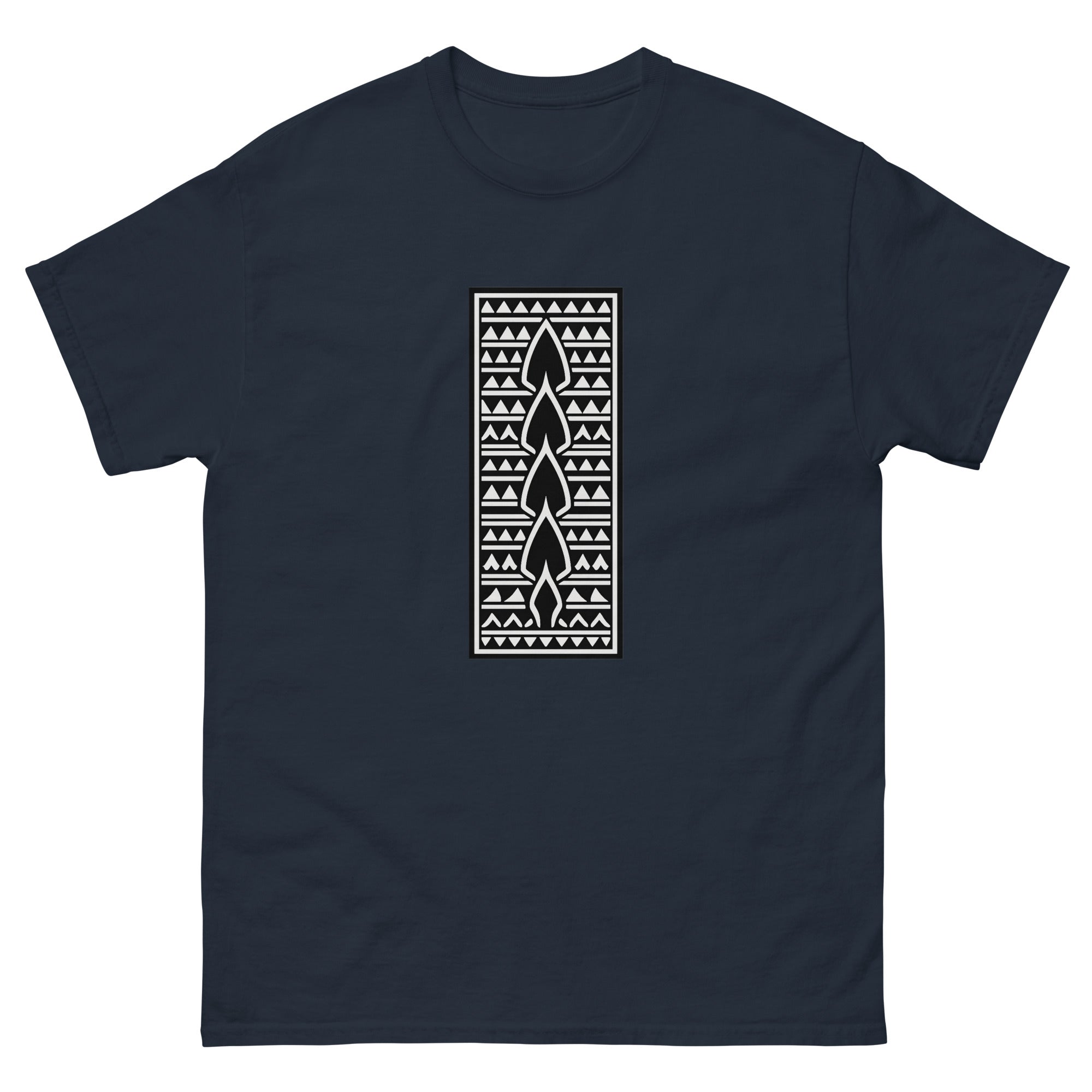 Spearhead Panel Hawaiian t-shirt design on a Navy unisex tee