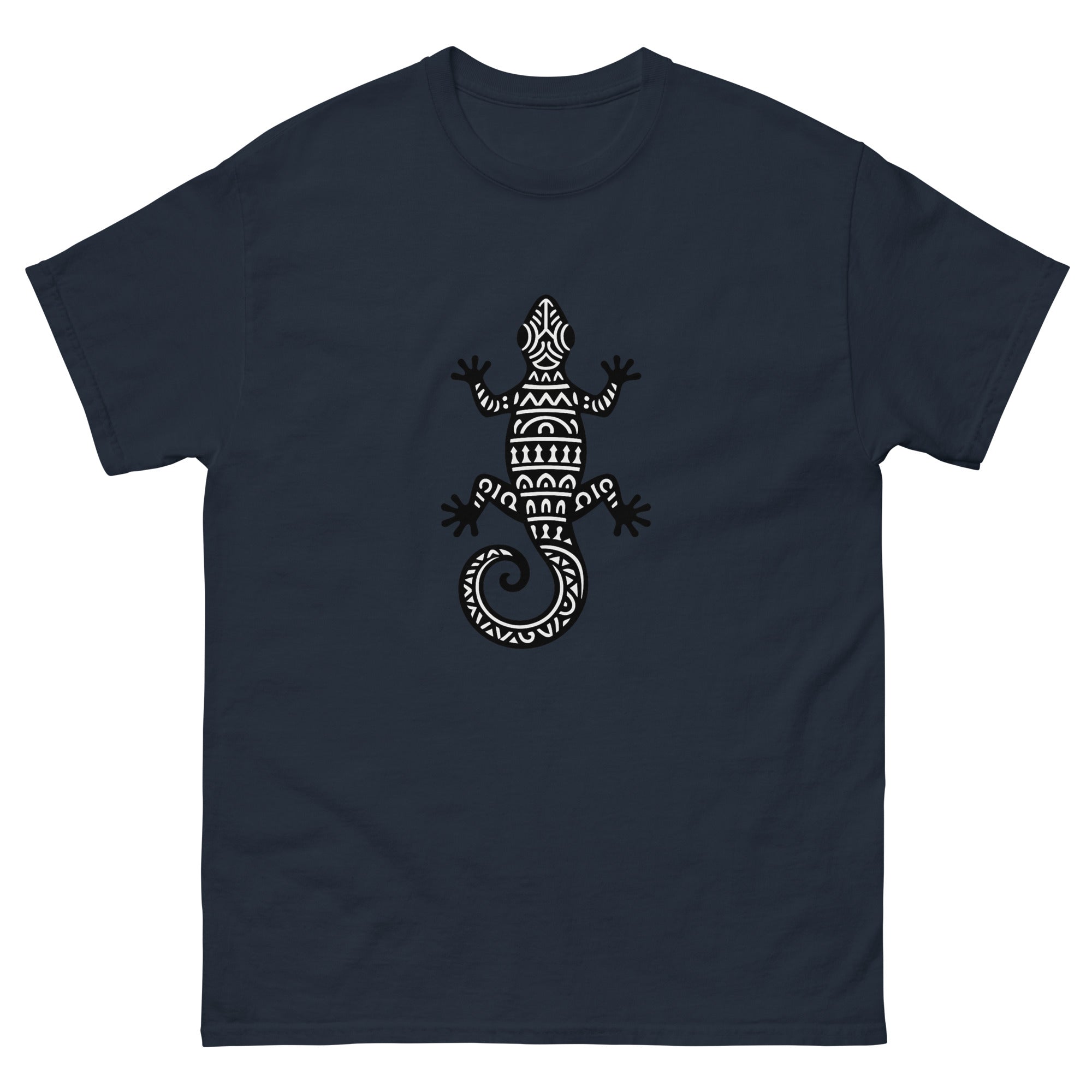 Moo Kakau Hawaiian t-shirt design on a Navy unisex tee