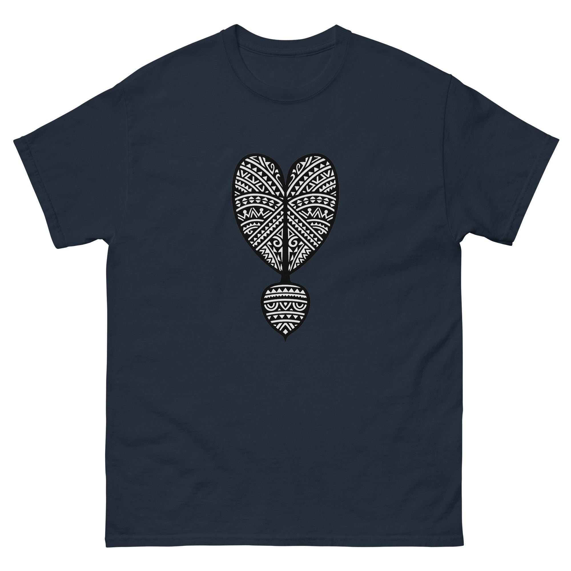 Kalo Haloa Hawaiian t-shirt design on a Navy unisex tee