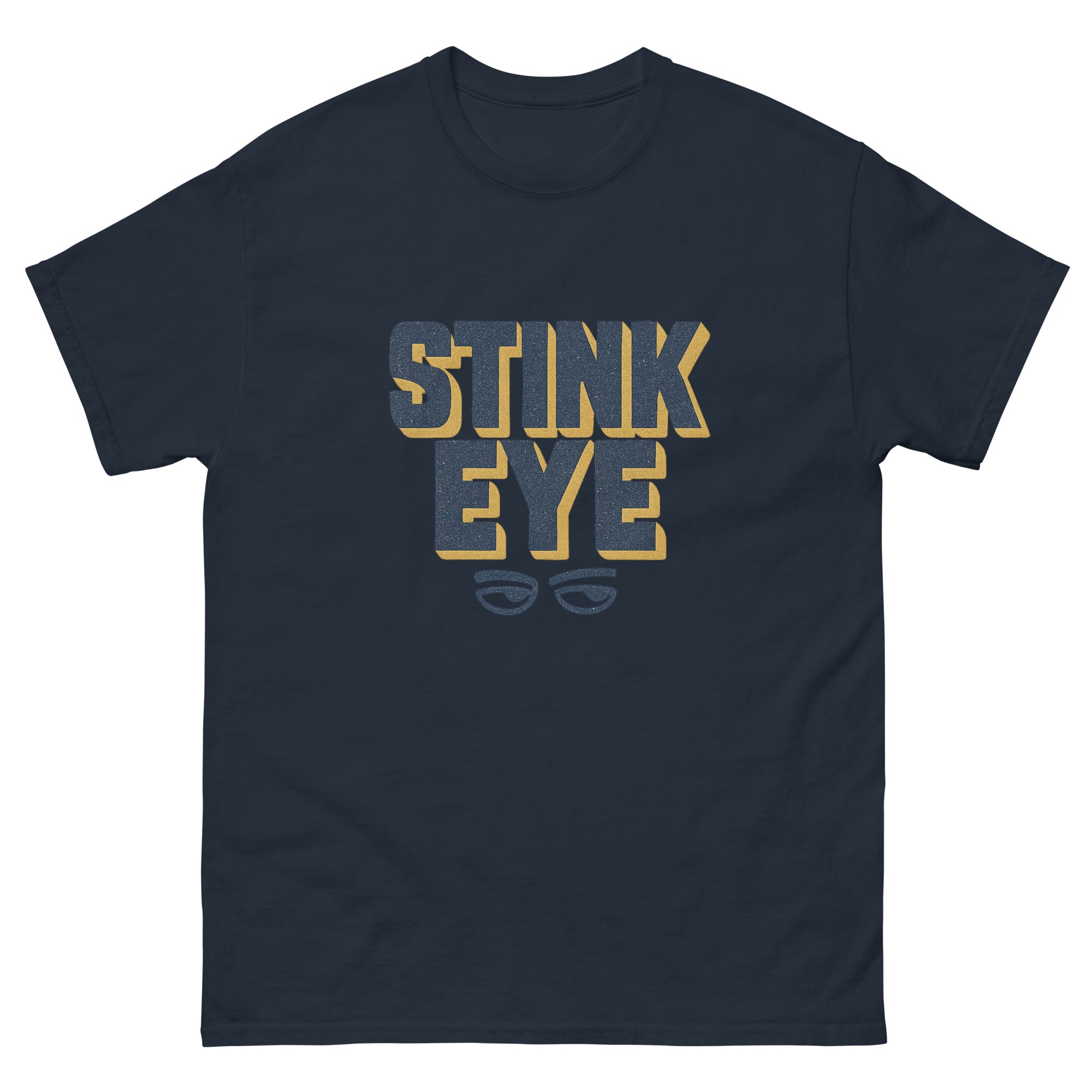 Stink Eye Hawaiian t-shirt design on a Navy unisex tee