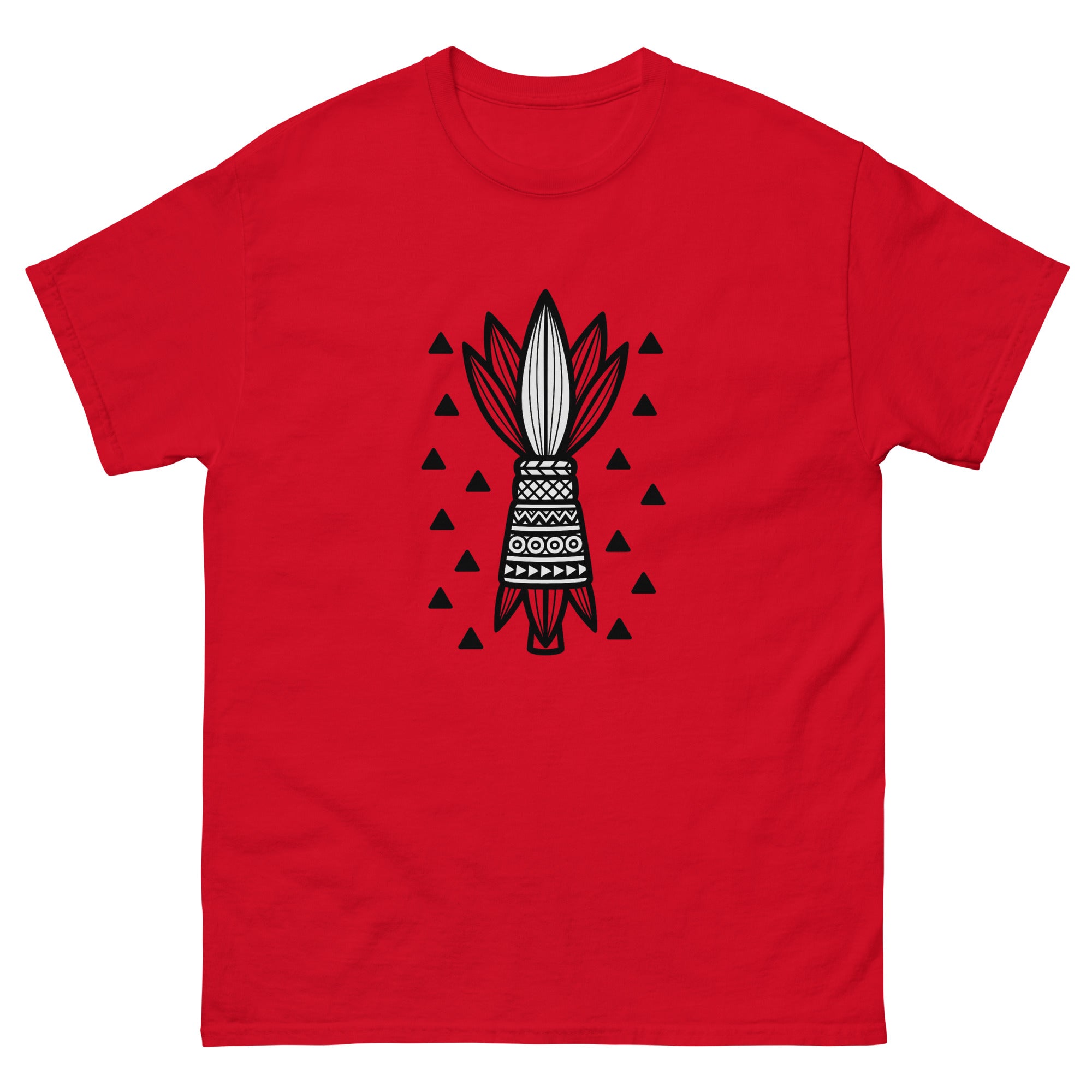 Hookupu Offering Hawaiian t-shirt design on a Red unisex tee