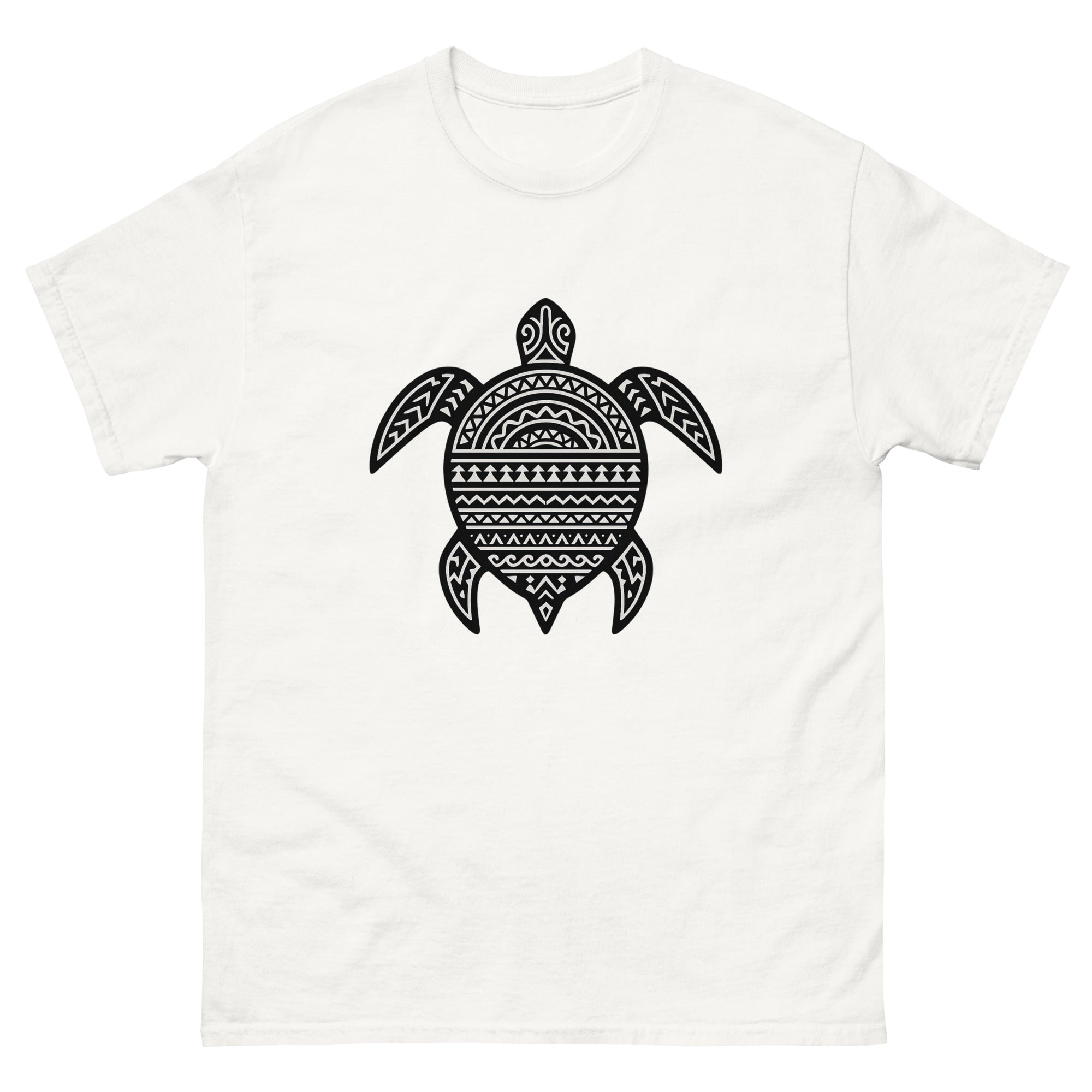 Honu Kakau Hawaiian t-shirt design on a White unisex tee