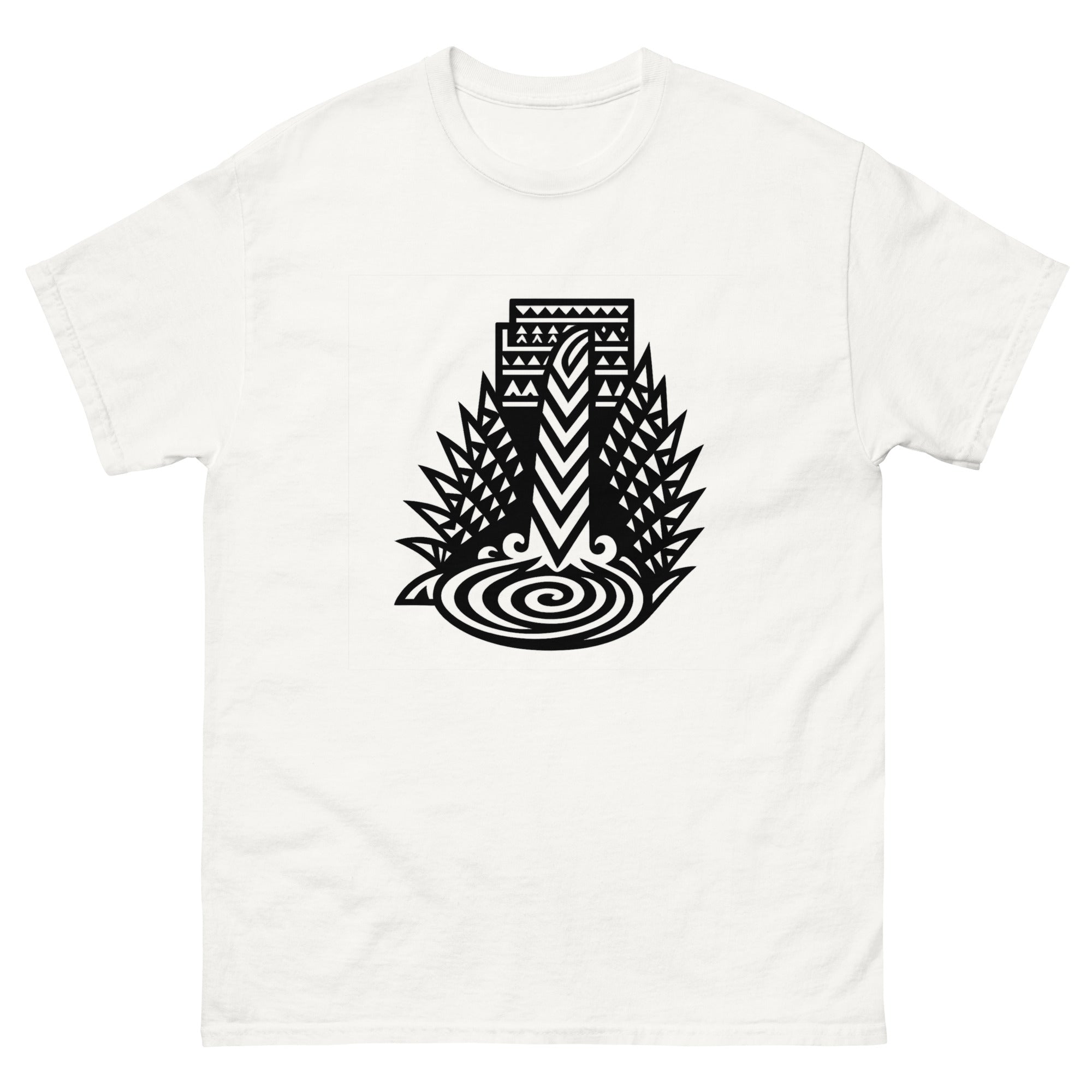 Wailele Hawaiian Waterfall T-Shirt Hawaiian t-shirt design on a White unisex tee