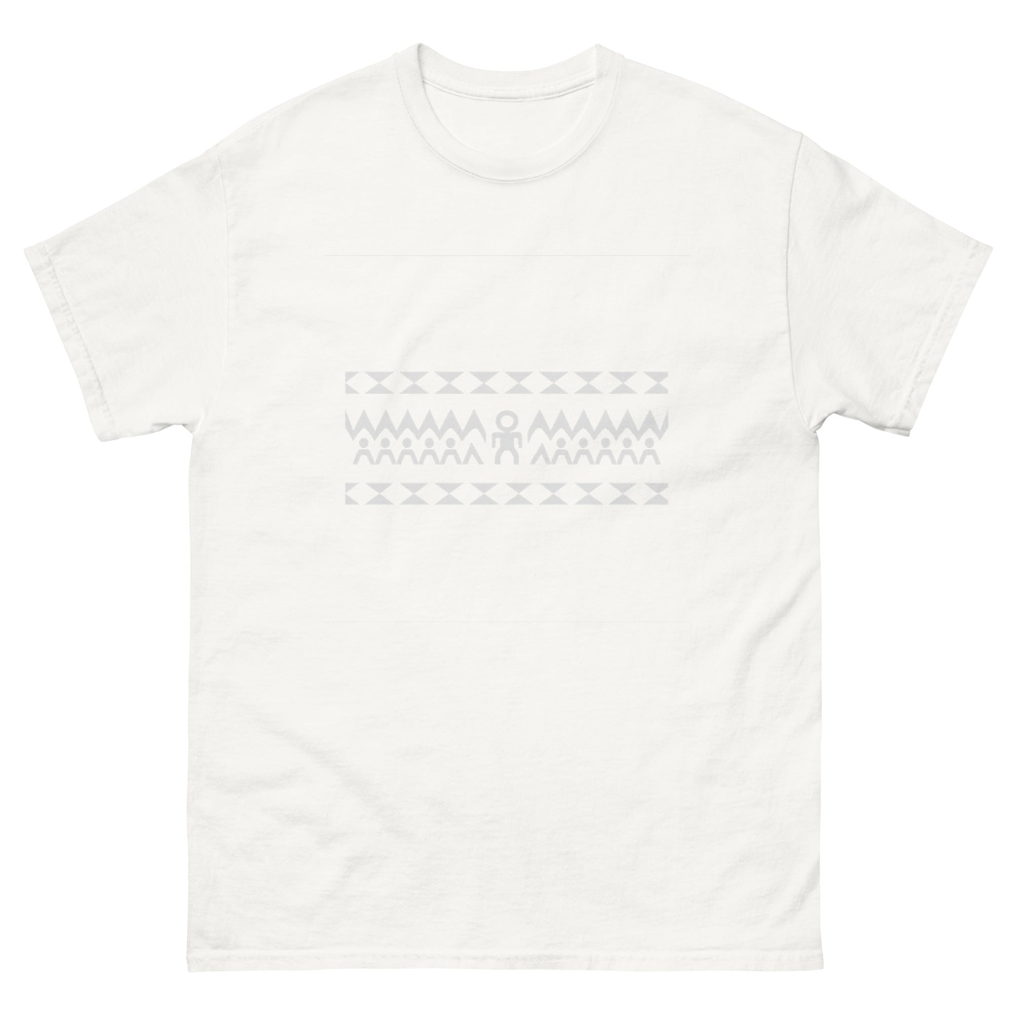 Enata Circle 2x Hawaiian t-shirt design on a White unisex tee